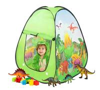 Kids Play Tent, Pop Up Tents Playhouse, Portable Baby Ball Pit with Storage Bag, Children Safe Zone for Indoor Outdoor, Christmas Birthday Toy Gifts for Boys Girls Toddlers (Dinosaur)