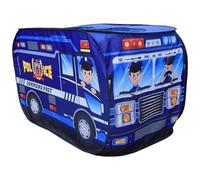 Kids Play Tent Pops-Up Vehicle-Shape Ventilative Kids Play Tent with Door Flip & Top Opening Sturdy Scratch-Resistant Car Toddler Playhouse with Wire Frame for Girls Boys Gift (Police Car)