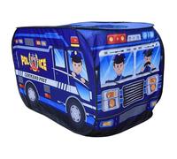 Kids Play Tent Pops-Up Vehicle-Shape Ventilative Kids Play Tent with Door Flip & Top Opening Sturdy Scratch-Resistant Car Toddler Playhouse with Wire Frame for Girls Boys Gift (Police Car)