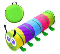 Kids Play Tunnel for Toddlers 1-3, 6-Foot Baby Mesh Sides Pop-Up Crawling Toy for 1-4 Year Olds, Indoor/Outdoor Birthday Gift