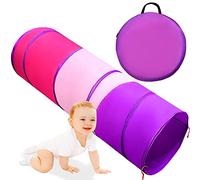 Kids Play Tunnel for Toddlers 1-3, Baby Crawling Toys for 1 2 3 4 Year Old Girl Boy Birthday Gift, 6 Foot Pop Up Tunnel, Indoor Outdoor Toddler Toys for Infant Children or Dog