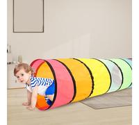 Kids Play Tunnel for Toddlers with Round Opening Pop Up Baby Tunnel Design Crawl Through Tunnels for Toddlers Babies Children or Pets 46x180cm