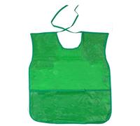 Kids Play Waterproof Apron Children Art Craft Messy Painting Cover Wipe Clean (Green)
