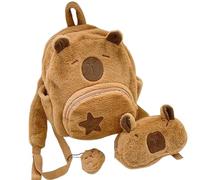 - Kids Plush Animal Mini School Bag | Fun Travel Package, Soft for Kids Characters Capibara Adventure