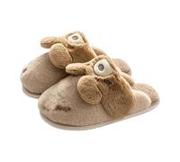 Kids Plush Bunny Slippers Girls Winter Fluffy Novelty Animal Mule Slipper | Fuzzy Fleece Lined Funny Hare House Shoes for Big Kid Warm Non Slip Backless Outdoor Barefoot Sliders
