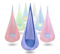 Kids Pod Swing Seat Hammock Chair Indoor Outdoor Hanging Chair Violet