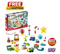 Kids Pokémon Building Toy Set - 225 Pieces with Festive Surprises & Characters