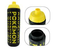 Kids Pokemon Riff Plastic Water Bottle | Boys Girls | School Office Work | Non-Toxic, BPA Free, Leak-proof Sports Drinking Bottle for Gym Yoga Running | 725ML Black