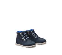 Kids Pokey Pine Ankle Boots in Leather Dark Blue