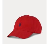Kids Polo Player Cap in Cotton Red