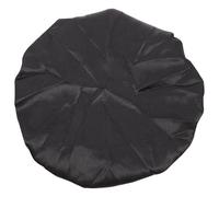 Kids Polyester Shower Cap Double Layer Satin Black Sleep Hat