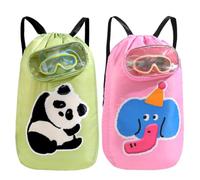 Kids Pool Bag Adjustable Strap Waterproof | Kids Drawstring Bag Beach Backpack for Summer Camp Outdoor Gym Travel Vacation Equipment Clothes Toys Towel