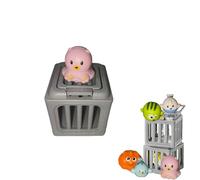 Kids Pool Diving Toys Set - Diving Cage Toy with Floating Animals, Seek & Splash Pool Game - Summer Pool Party Outdoor Beach Lake Swim Toy - Fun Vacation Gift for Boys & Girls (1, C)