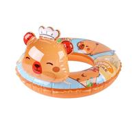 Kids Pool Float - Cute Capybara Inflatable Water Raft Ring, 54cm Diameter,290g Weight, Puncture Resistant PVC Polymer, High Buoyancy Single Lilo For Swimming Pool Beach Holidays