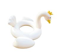 Kids Pool Float - Duck Shape Inflatable Floating Pool Canopy for Adults | Foldable Safe Swimming Ring for Lakes Parties Backyards Families