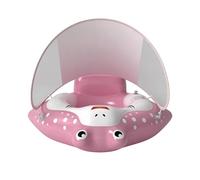 Kids Pool Float Inflatable Canopy Swim Ring 6-36 Months - Training Water Float Safety Seat | Durable Leak Proof PVC Build, Sun Shade Canopy Protection Design, Stable Balanced Floating Structure