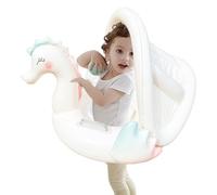Kids Pool Float | Inflatable Floating Pool Canopy for Adults | Space-Saving Underarm Support Structure Swimming Ring for Backyards Rivers Parties Families
