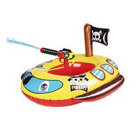 Kids Pool Float, Pirate Ship Inflatable Boat with Water Gun - Toddler Swim Toys for Ages 4-6, Summer Water Play for Pools & Lakes