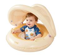 Kids Pool Float Ring | Inflatable Sun Shade Raft With Chapel,Kids Swimming Ring | Suitable For Summer And Outdoor Play At The Beach And Bathtub And Under The Shower For Play With Boys Girls