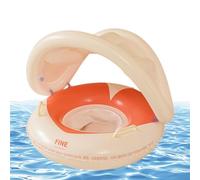 Kids Pool Float - Sun Protection Inflatable Ring with Canopy - Cute Kids Float for Pool | for Bath Beach Tub Shower Summer Outdoor Play Girl Boy