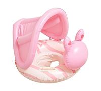 Kids Pool Float With Sunshade - Pool Swim Float, Inflatable Sun Protection Swimming Ring Seat | For Summer Travel Resort Beach Water Park
