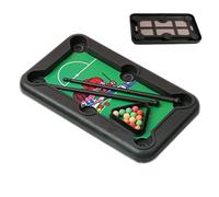 Kids Pool Table Top - Billiards Toy Set, Interactive Table Game, Small Scale Desktop Sports, Children Social Activity, Family Play Category, Green Felt Home School Playroom Fun Use