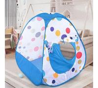Kids Pop Up Play Tent, Spotty Foldable Baby Playhouse with Carry Bag, Indoor Outdoor Toddler Tent, UV Sun Safe, Ball Pit, Toy Tent for Boys Girls, Portable Birthday Gift Age 1-6 (Blue)