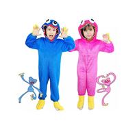 Kids Poppy Playtime Huggy Wuggy Pajamas Cosplay Costume Bodysuit Nightclothes