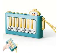 Kids Portable Electronic Keyboard Toy - 49 Keys Multifunctional Pocket Piano for Beginners with 100 Songs, Animal Sounds & Light-Up Keys, Musical Learning Gift for Toddlers Boys Girls Age 3 4 5 6 7 8