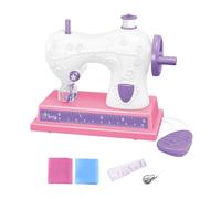 Kids Portable Sewing Machine Toy - small battery operated sewing tool with light | Safe interactive śewing craft kit for learning and creativity | for children, beginners, home, classroom, DIY project