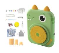 Kids Pottery Wheel - Art Craft Set with Pottery Clay Kit, Creative Ceramics Making Toy | Educational DIY Arts Set for Children Boys Girls Birthday Party Art Class Activity School Classroom Home Use