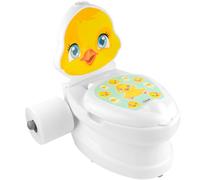 Kids Potty Training Toilet Seat | Toilet Potty with Flush Sound & Light | Portable Easy Clean Removable Pot & Seat | Toddler Potty Toilet | Educational Toddler Travel Essentials | One Size (Chick)