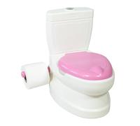 Kids Potty Training Toilet Seat with Flush Sound & Light | Toddler Potty Training Toilet with Removable Pot, Roll Holder & Lid - Educational, Hygienic & Portable Toilet Seat for Boys & Girls