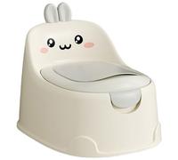 Kids Potty with Handle Rabbit-Shaped Toddler Potty with Drawer Toilet Bowl & PU Cushion Non-Slip Splash-Proof Potties Training Chair for 0-6 Years Old.