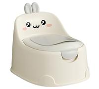 Kids Potty with Handle Rabbit-Shaped Toddler Potty with Drawer Toilet Bowl & PU Cushion Non-Slip Splash-Proof Potties Training Chair for 0-6 Years Old