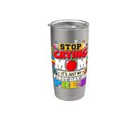Kids Pre-K Stop Crying Mom First Day Back to School Stainless Steel Insulated Tumbler