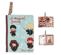 Kids Preferred Harry Potter Baby Photo Memory Album Crinkle Soft Sensory Book Holds 3 4"x6" Photos with Soft Fabric for Babies, 6.25x9 Inch