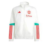 Kids Presentation Jacket White Man Utd 2023-2024 Unisex Football Zip Up Coat