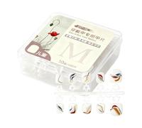 Kids Press On Nails - Flexible Artificial Nail Set With Storage Case | Thin Safe Reusable False Nails For Young Girls | Ideal For Photography Christmas Halloween Costume Party Stage School Events