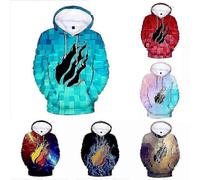 Kids Prestonplayz Flame Boys Girls Hoodies Sweatshirt Pullover Top Xmas Gifts Style 4 8-9Years