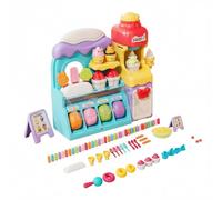 Kids Pretend Ice Cream Kit - Dough Play Set, Sensory Crafts Toys, Interactive Cooking Party Game, Dessert Educational Clay, Fun Pretend Kitchen | Ice Cream Playset for Preschool Birthday