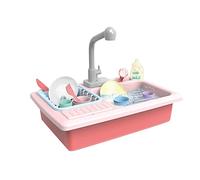 Kids Pretend Play Toy Miniature Dishwasher Simulation Kitchen Educational Role Play Housekeeping Game for Toddlers (One Size)