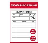 Kids Pretend Restaurant Guest Check Book: Kids Restaurant Order Notebook | Pretend Restaurant Guest Checks | Kids Imaginative Play