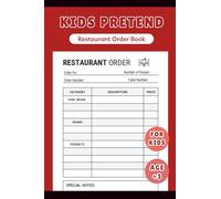 Kids Pretend Restaurant Order Book: 100 Pages | 4 x 6 Inches
