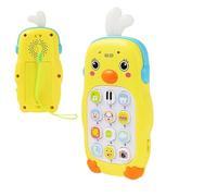 Kids Pretend Toy Phone - Interactive Learning Gadget for Early Childhood Development | PP with Electronic Components, Light and Sound Effects, Compact Handheld Design, Battery Operated Play De