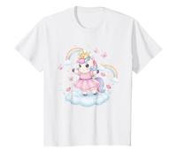 Kids Princess Unicorn Cloud top Girls Rainbow Birthday Apparel T-Shirt