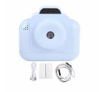 Kids Print Camera 2.4 Inch Screen 48MP 1080P 6X Digital Zoom HD Compact Digital Camera with Print Paper (Blue)