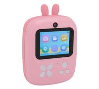 Kids Print Camera, 48M Resolution 1080P HD, Dual Cameras, Gray Scale Printing, Long Lasting Battery, Cartoon Design, Music & Games, 2.4 Inch Screen, for Toddlers & Children