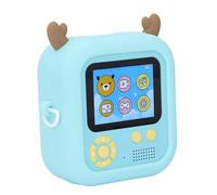 Kids Print Camera, 48MP 1920 X 1080P Thermal Printing 180 Degree Rotatable Lens 2.4 Inch Screen Digital Photo Frame, with Anti Lost Lanyard, 1200mAh Battery, (Yellow)