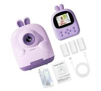 Kids Print Camera Toy With 1080P Lens 2.4'' Screen & Rechargeable Battery Portable Travel For Creative Learning Kids Instantly Camera